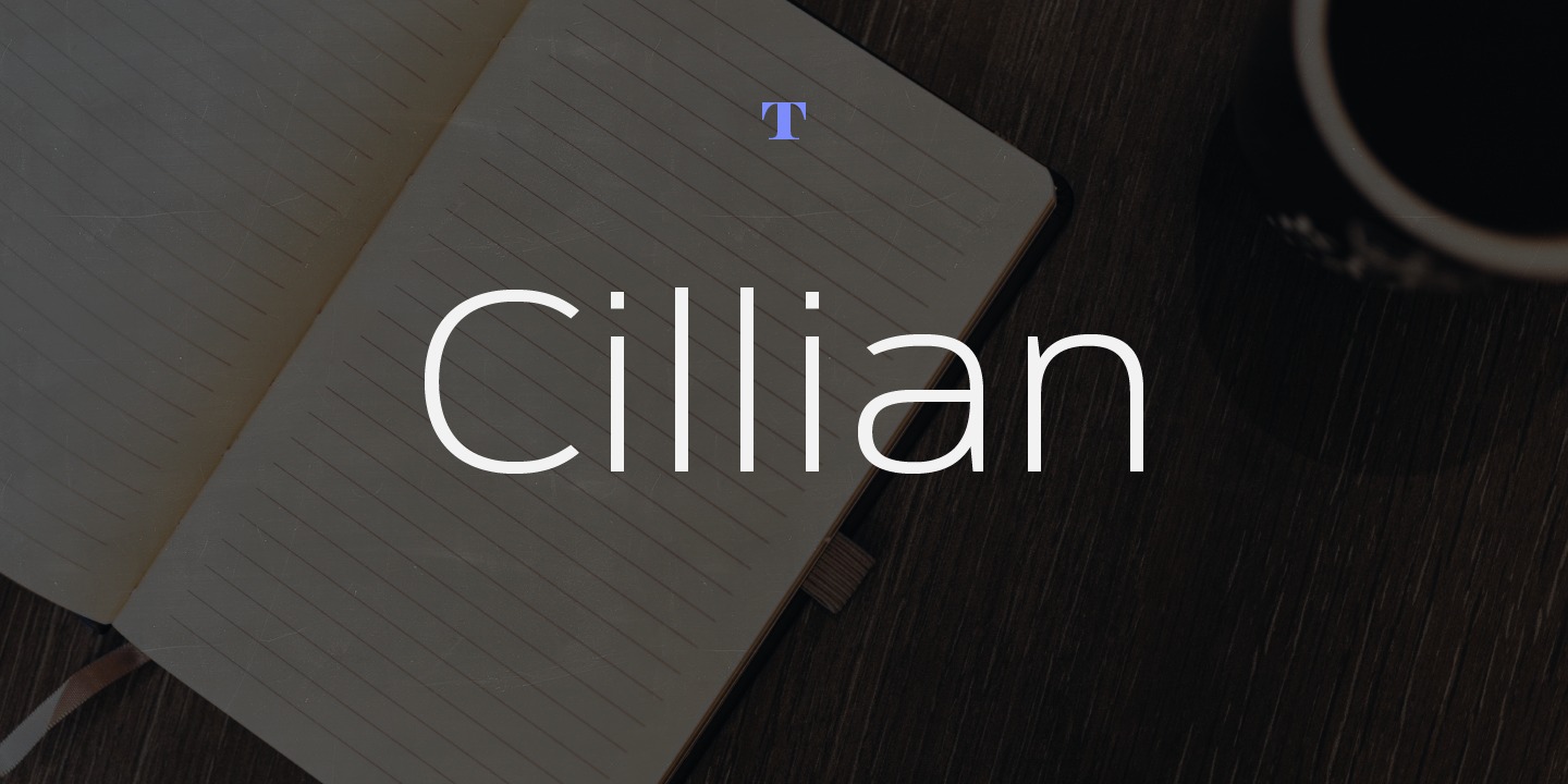 Cillian Semi Expanded Font preview